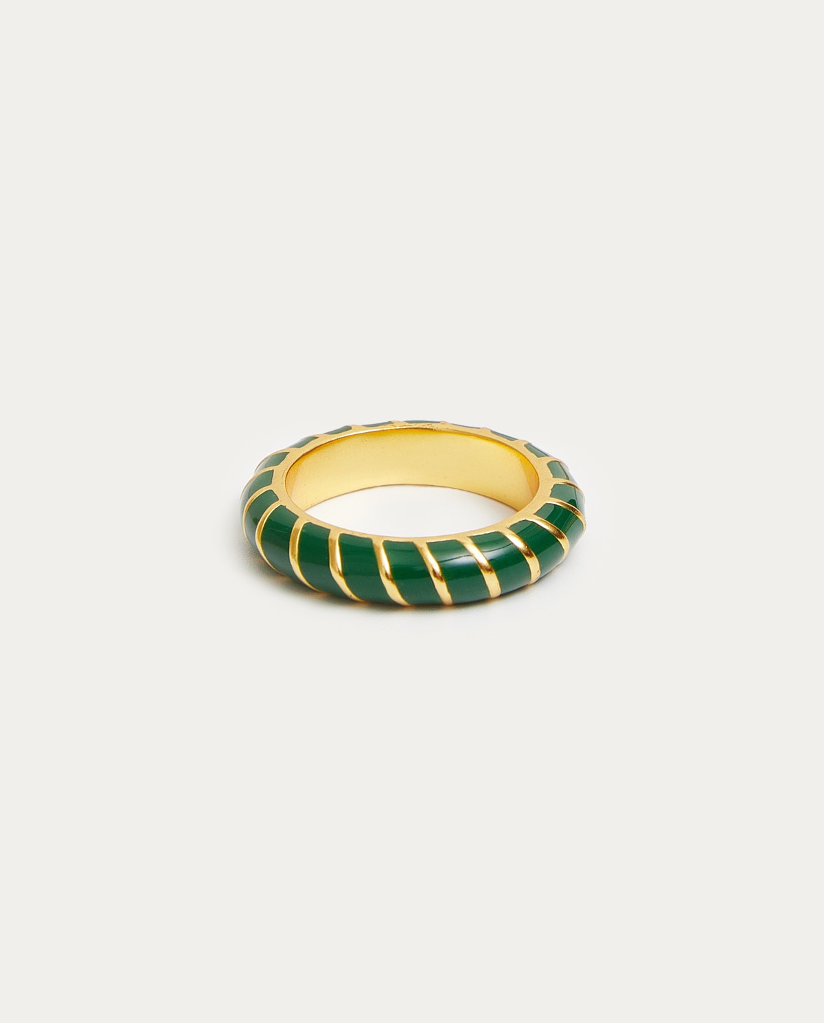 Gold and green ring 