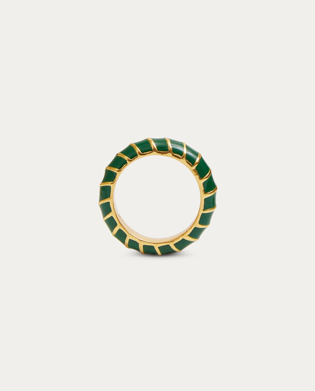 Gold and green ring 