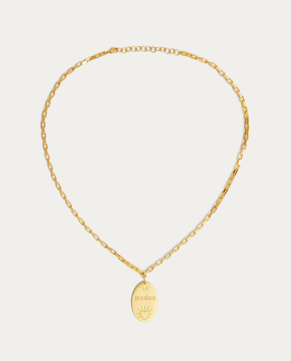 Medal necklace gold