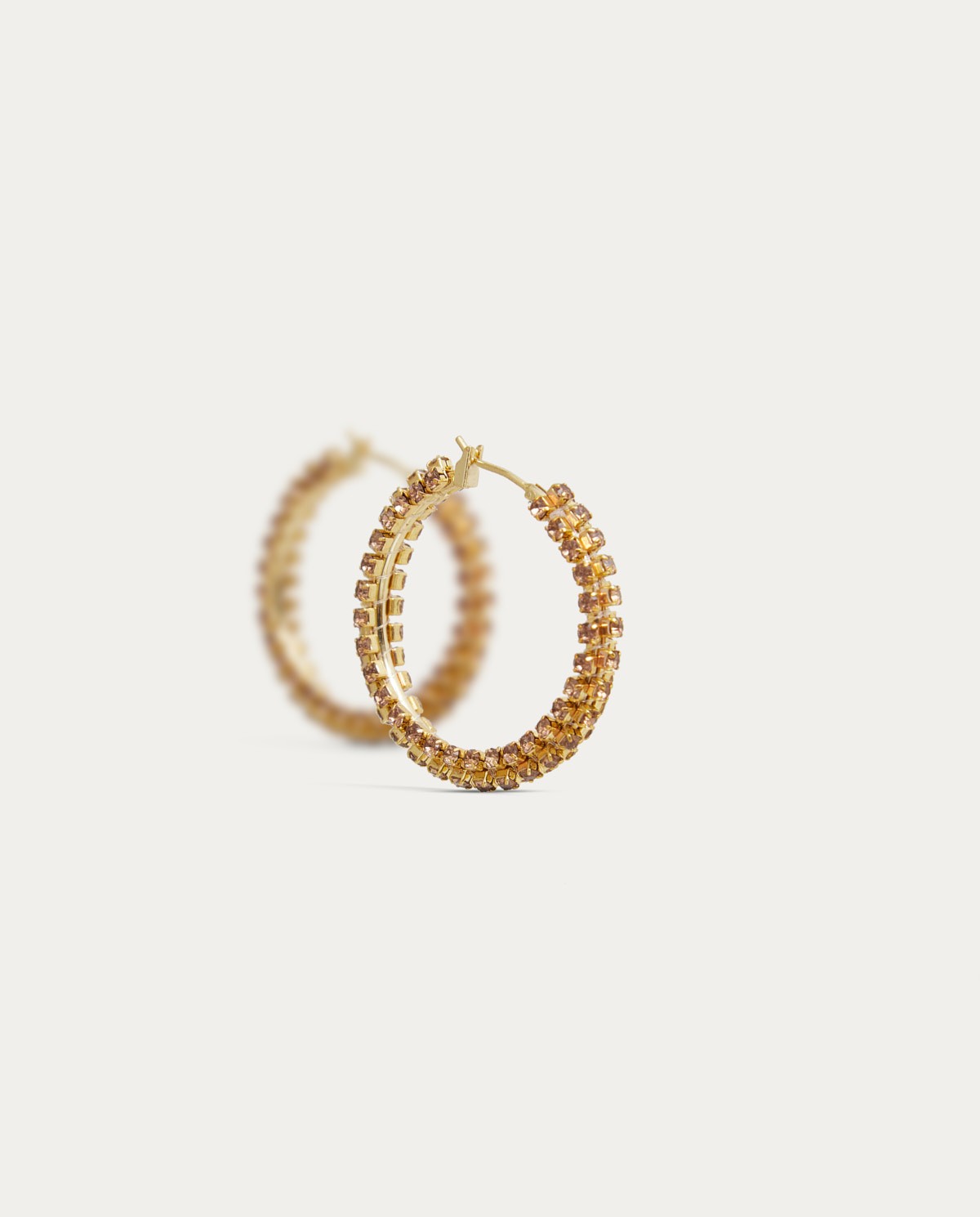 hoop earings sparkle golden