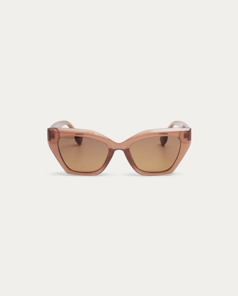 Cat-eye sunglasses brown
