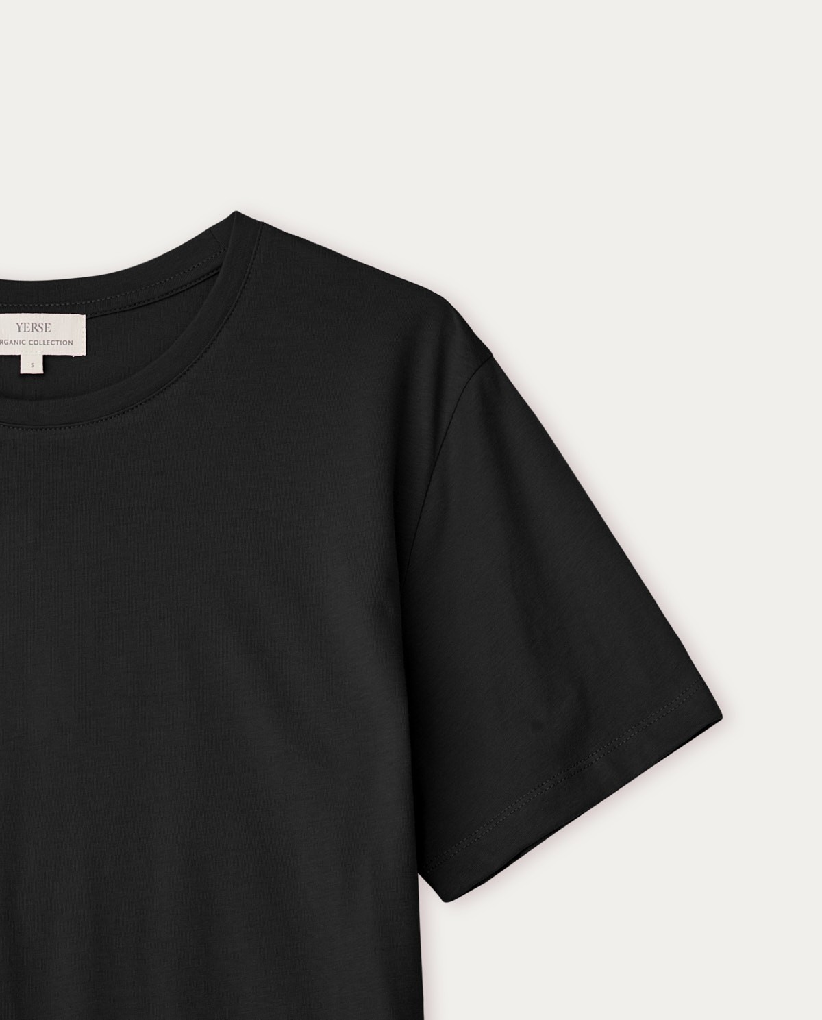 Camiseta algodón orgánico Negro 5