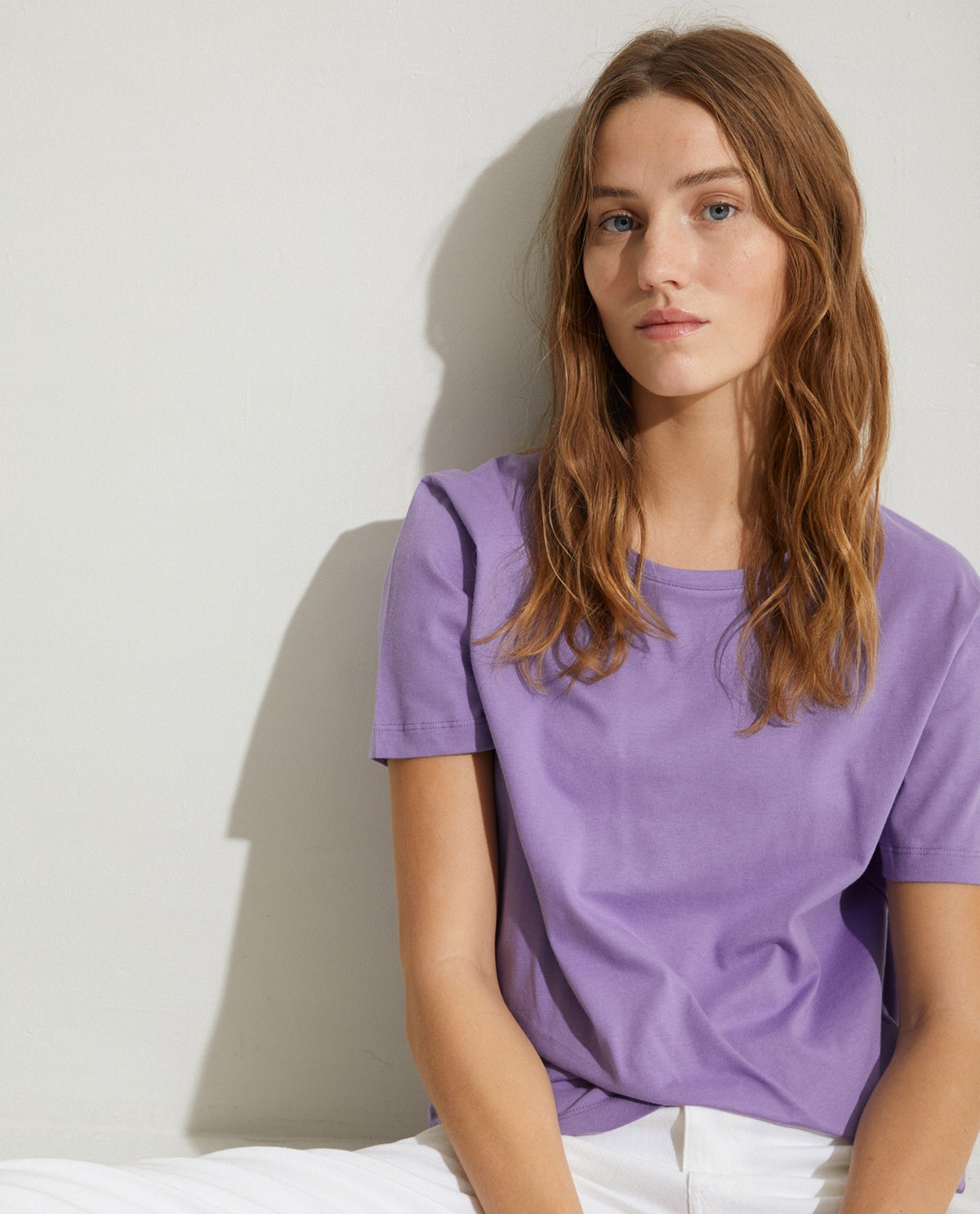 Organic-cotton t-shirt Purple 1
