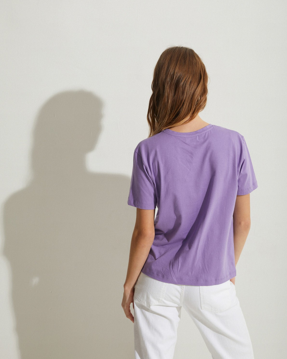Organic-cotton t-shirt Purple 2