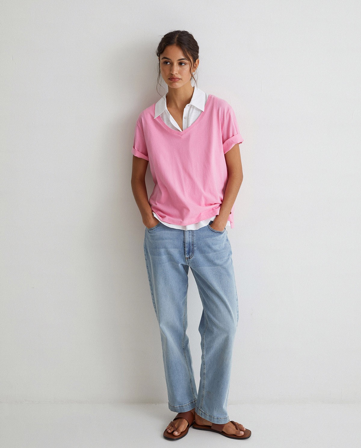 T-shirt coton bio Pink