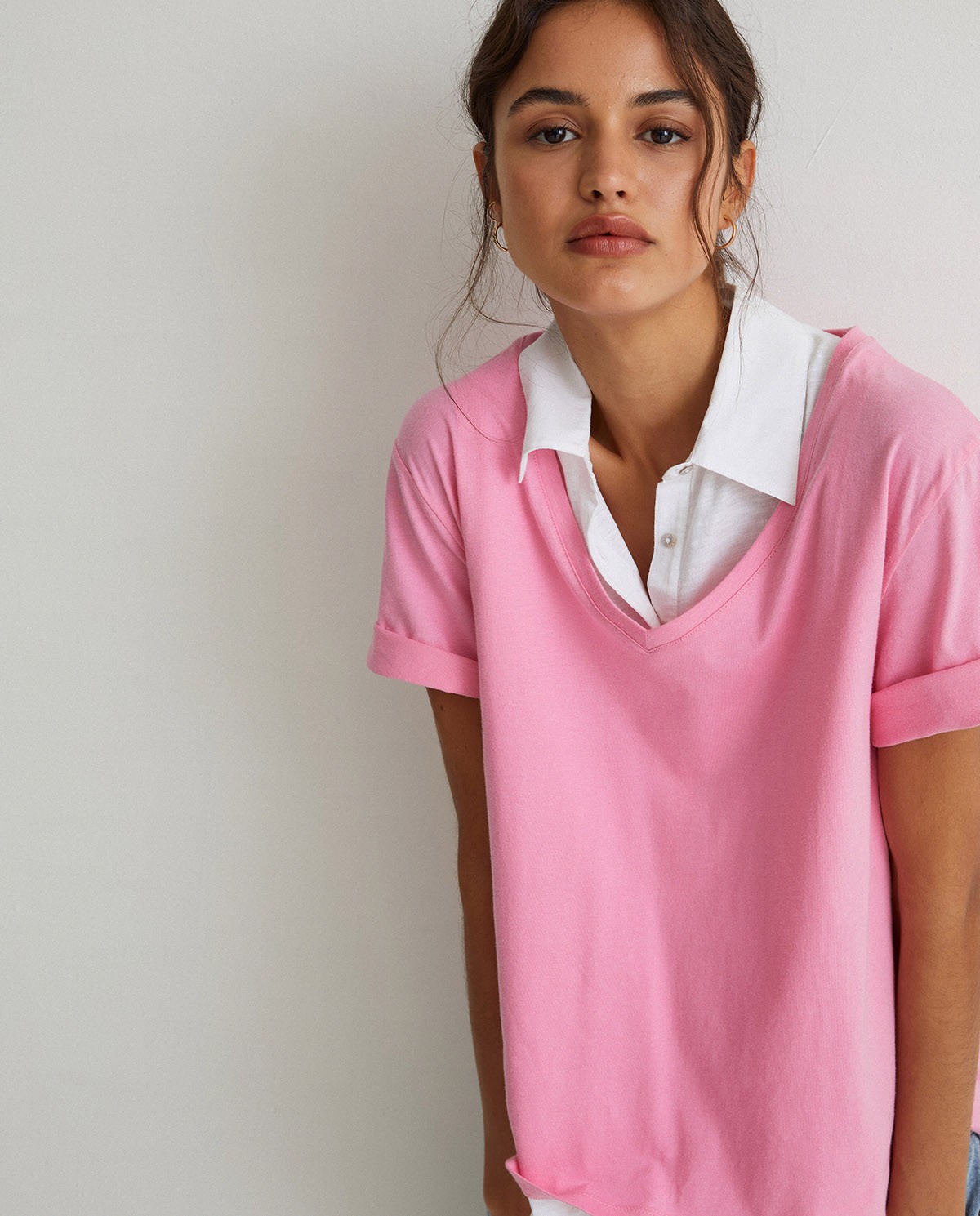 T-shirt coton bio Pink 1