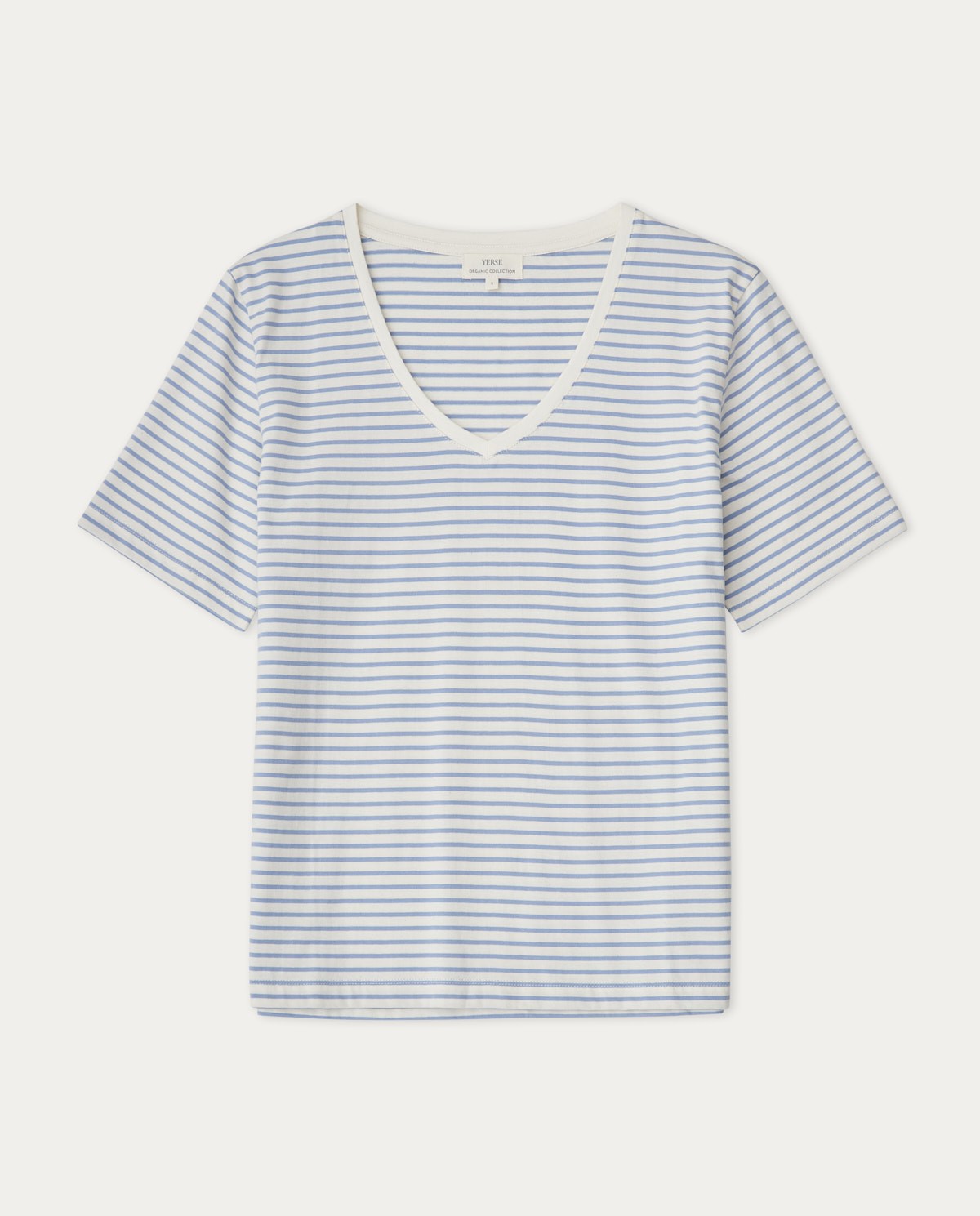 Organic-cotton t-shirt Blue stripes 2