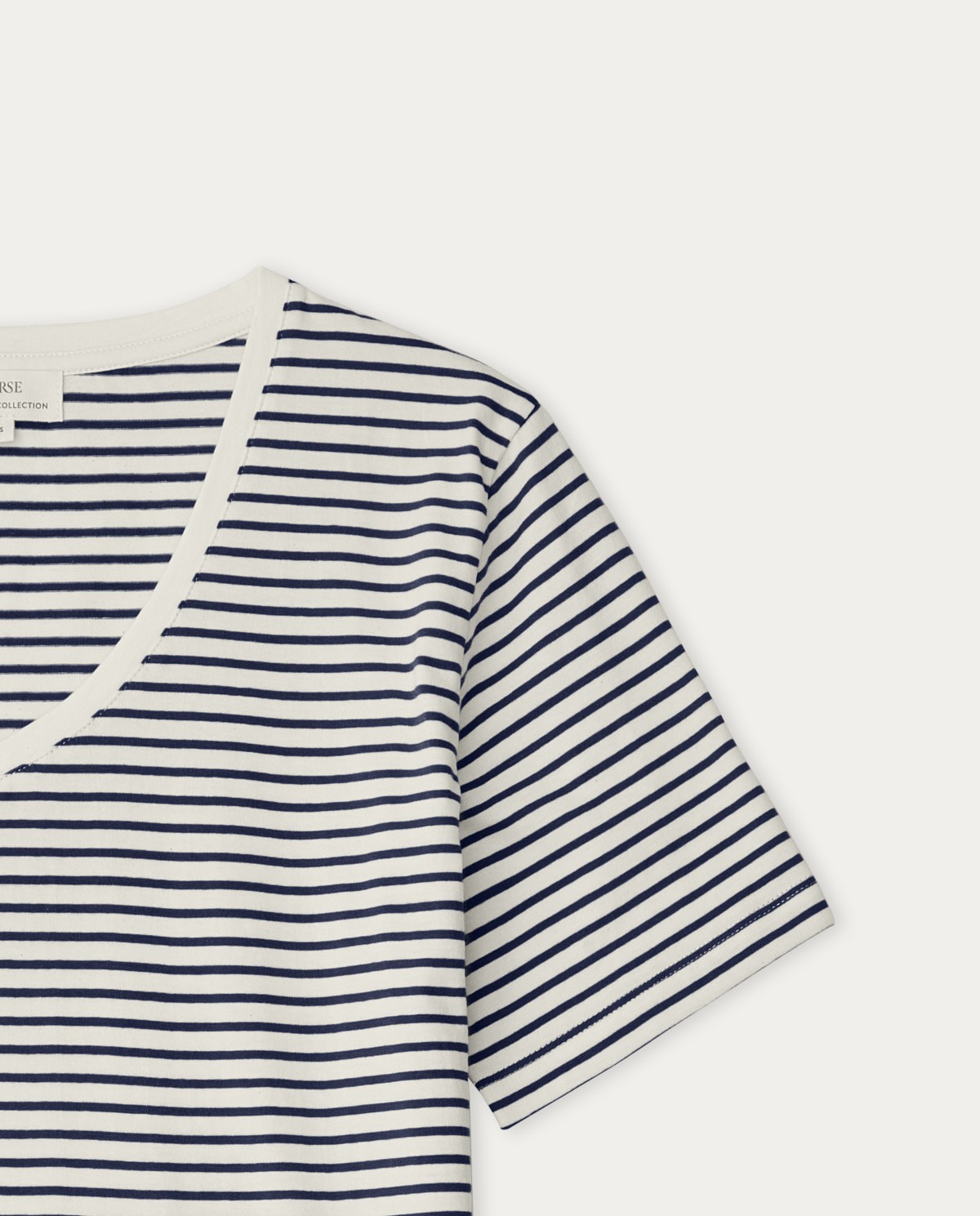 T-shirt coton bio Navy stripes 4