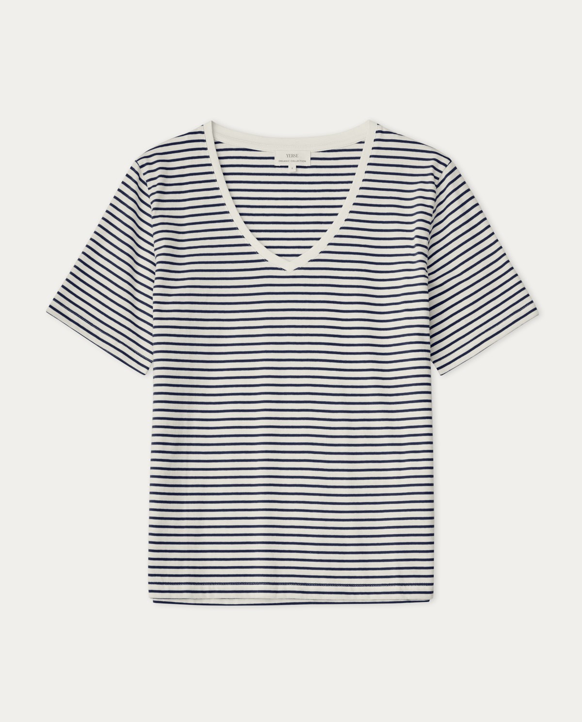 T-shirt coton bio Navy stripes 3