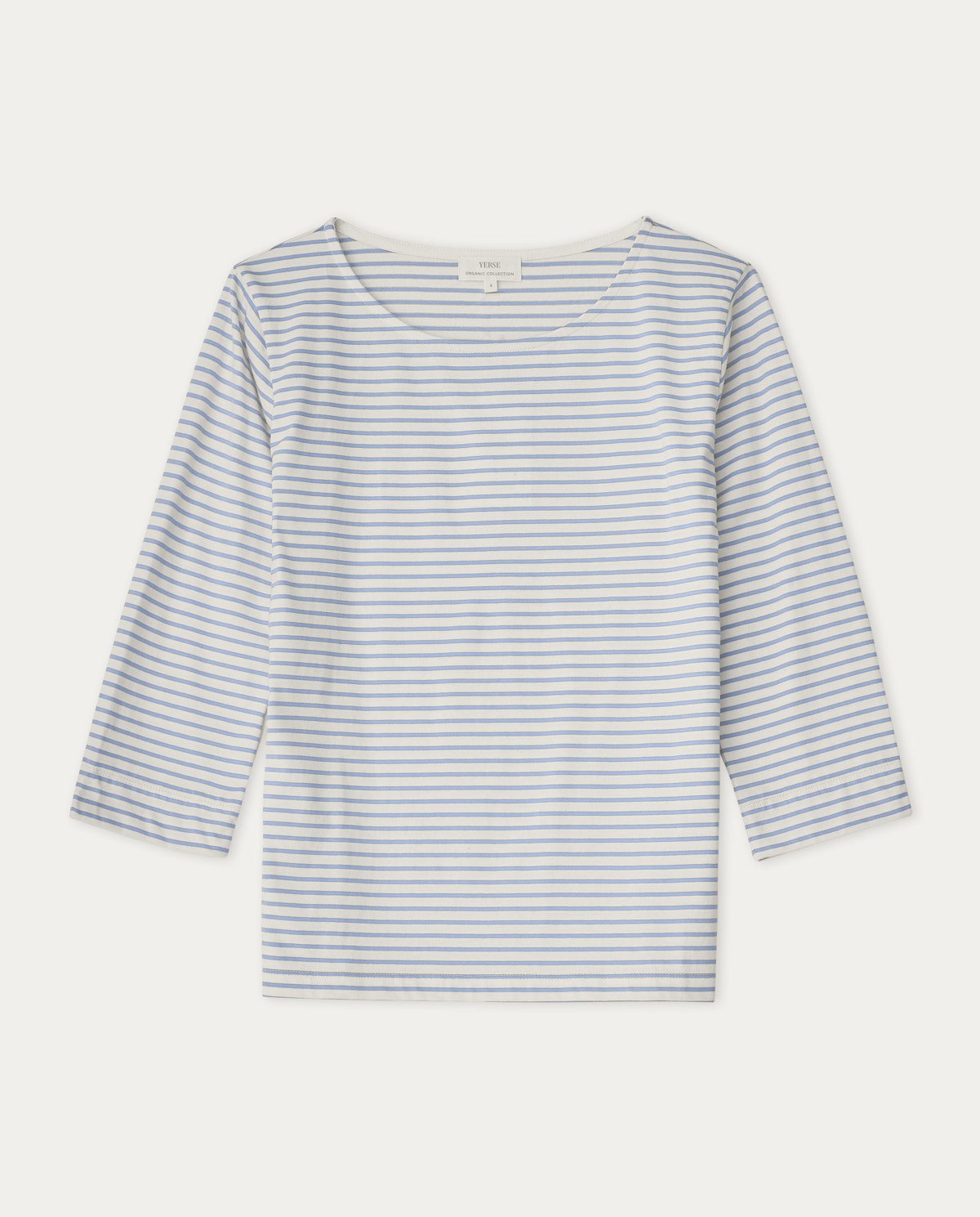 Organic-cotton t-shirt Navy stripes 5