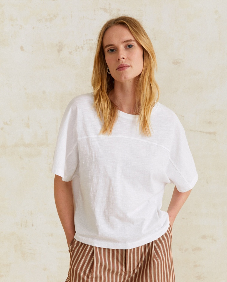 Oversize organic-cotton t-shirt White
