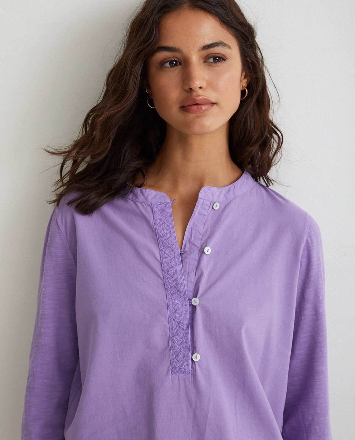 Organic-cotton t-shirt Purple 1