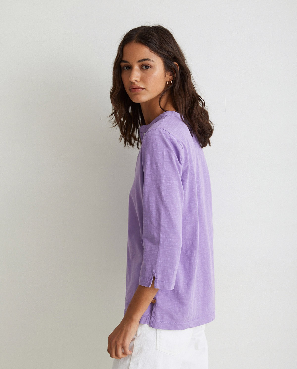 Organic-cotton t-shirt Purple 3