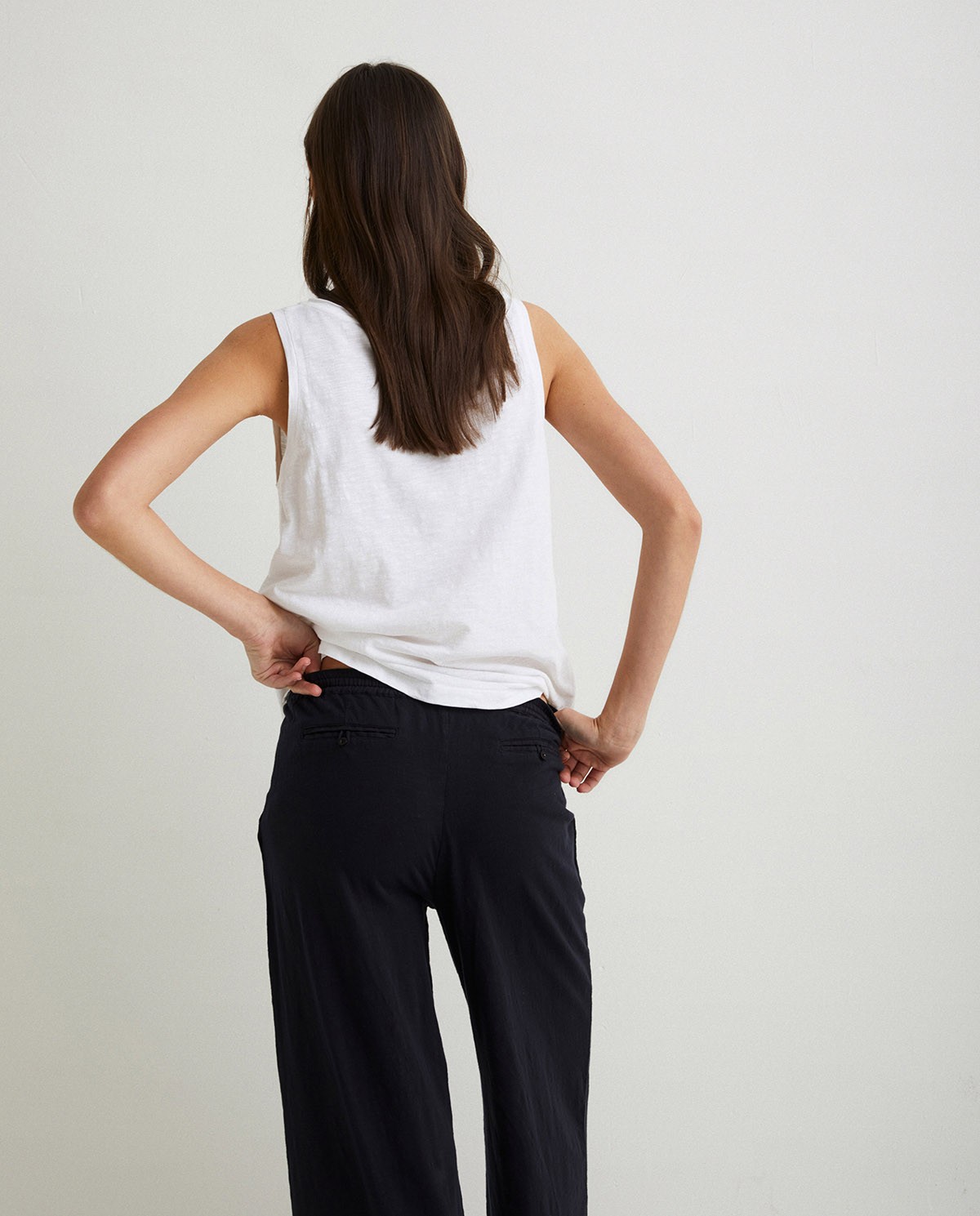 Cotton-linen trousers Black 1