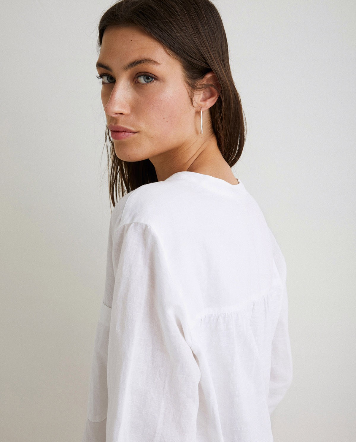 Cotton-linen shirt White 3