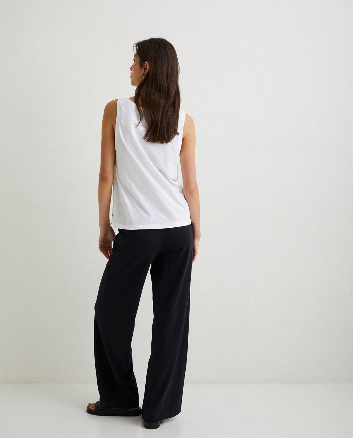 Cotton-linen trousers Black 5