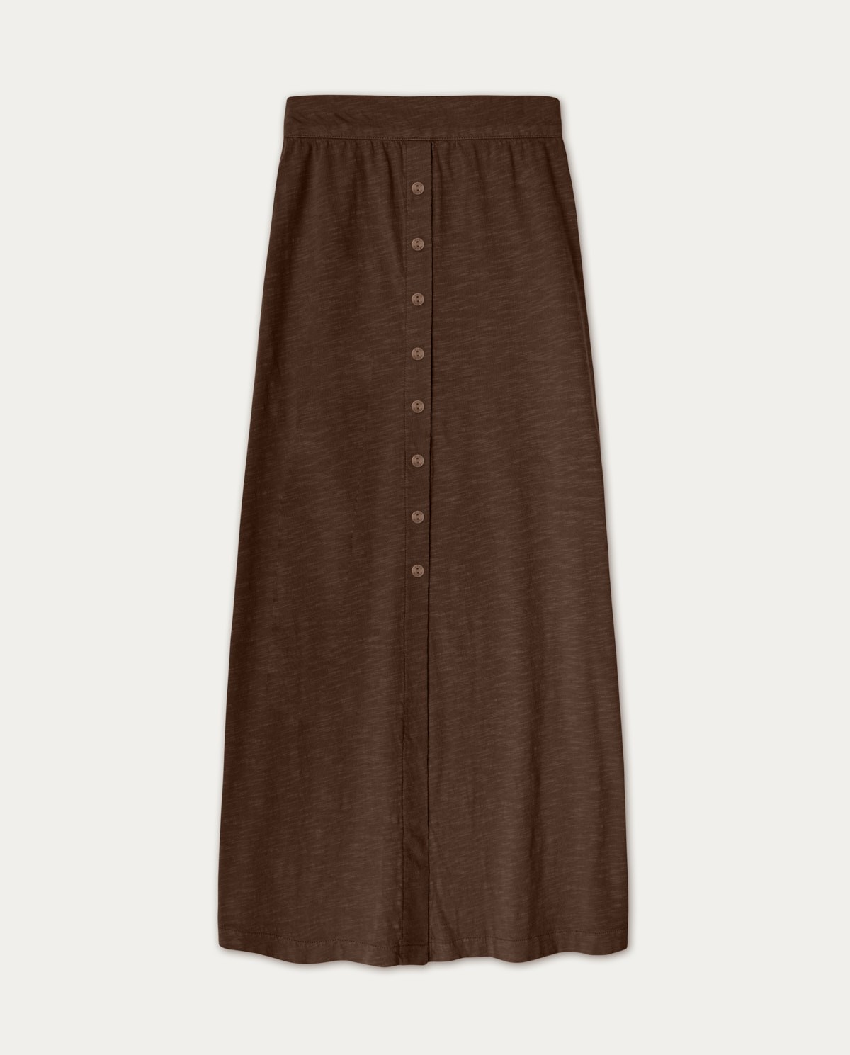 Cotton midi skirt Brown 6