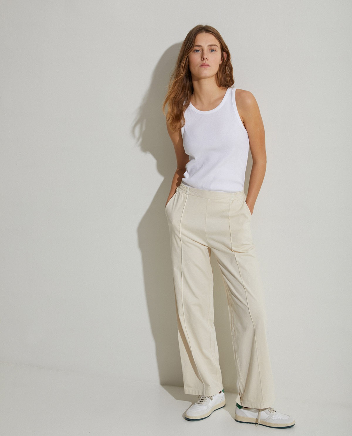 100% cotton trousers Natural 1