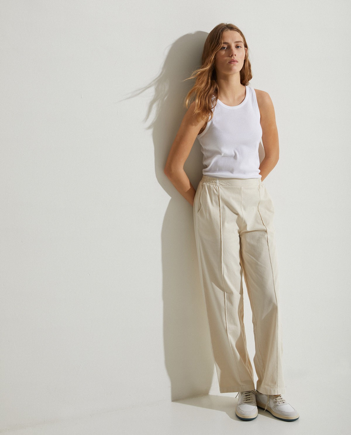 100% cotton trousers Natural 2