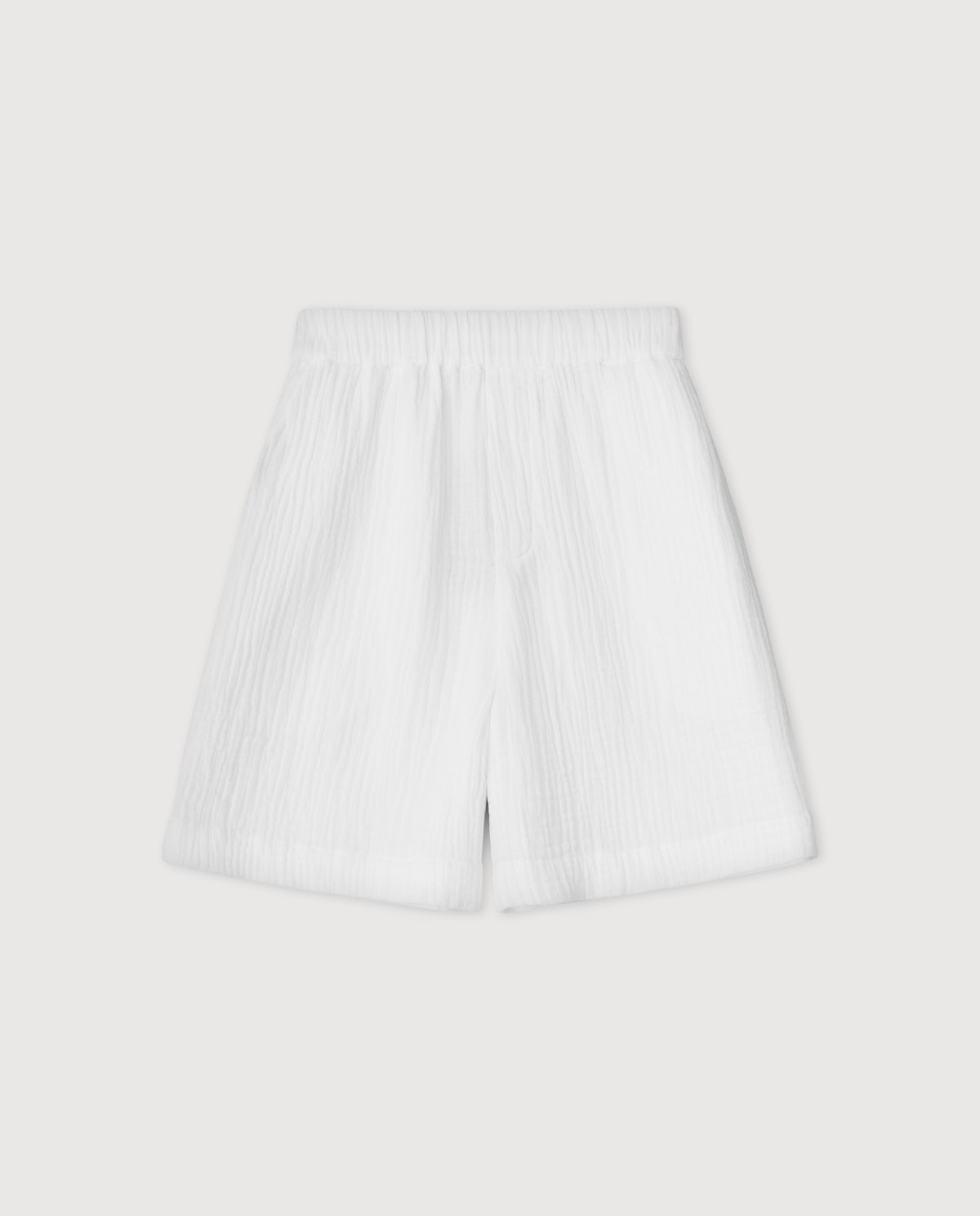 100% cotton shorts OPTICAL WHITE 6