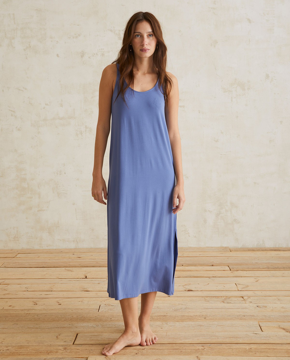 Long flowy dress Blue 2