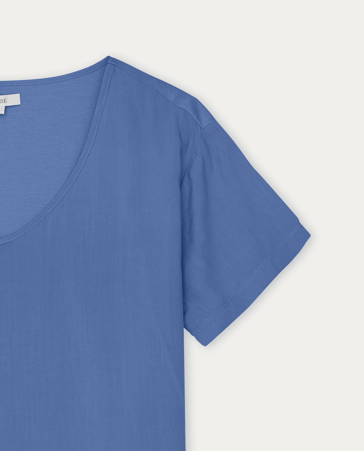 Flowy short-sleeve t-shirt Blue 1