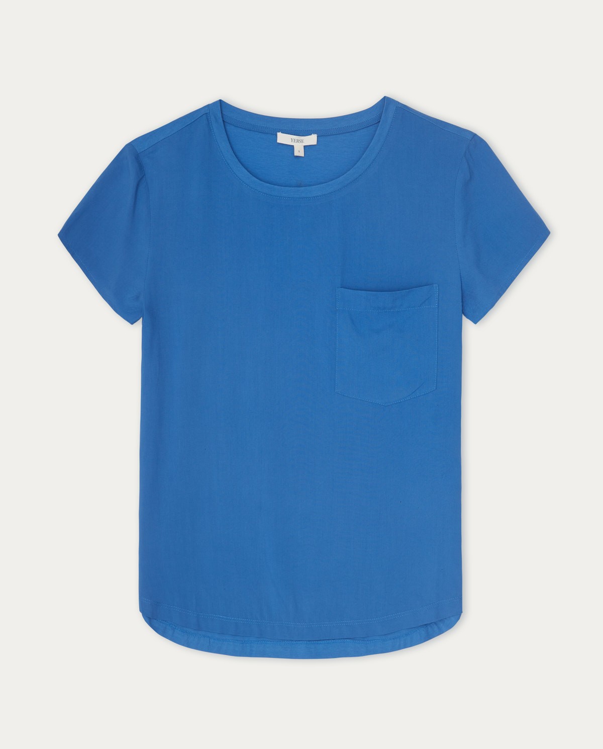 Camiseta fluida bolsillo Azul 5