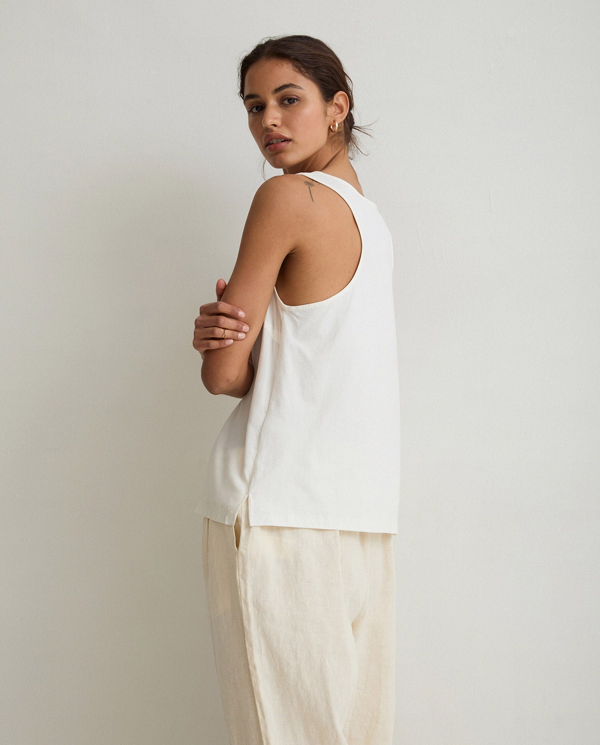 Flowy camisole top Natural 2