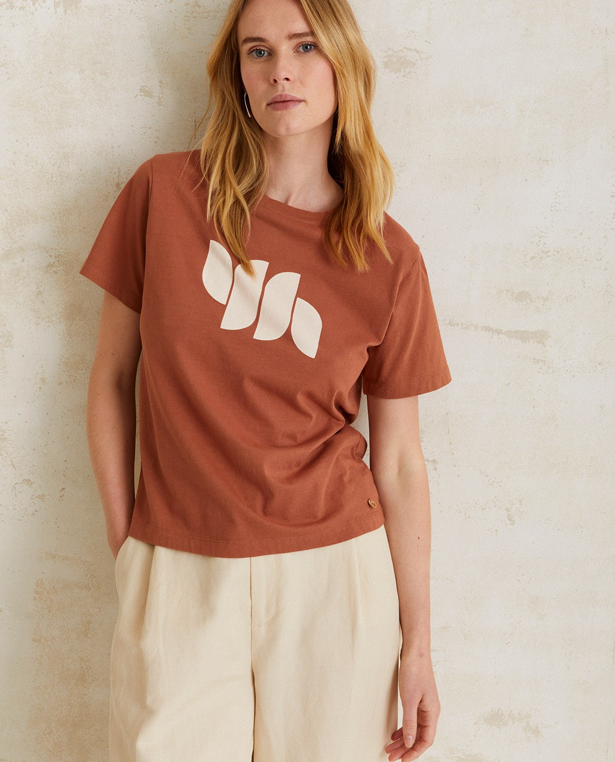 T-shirt en coton avec logo Chocolate 1