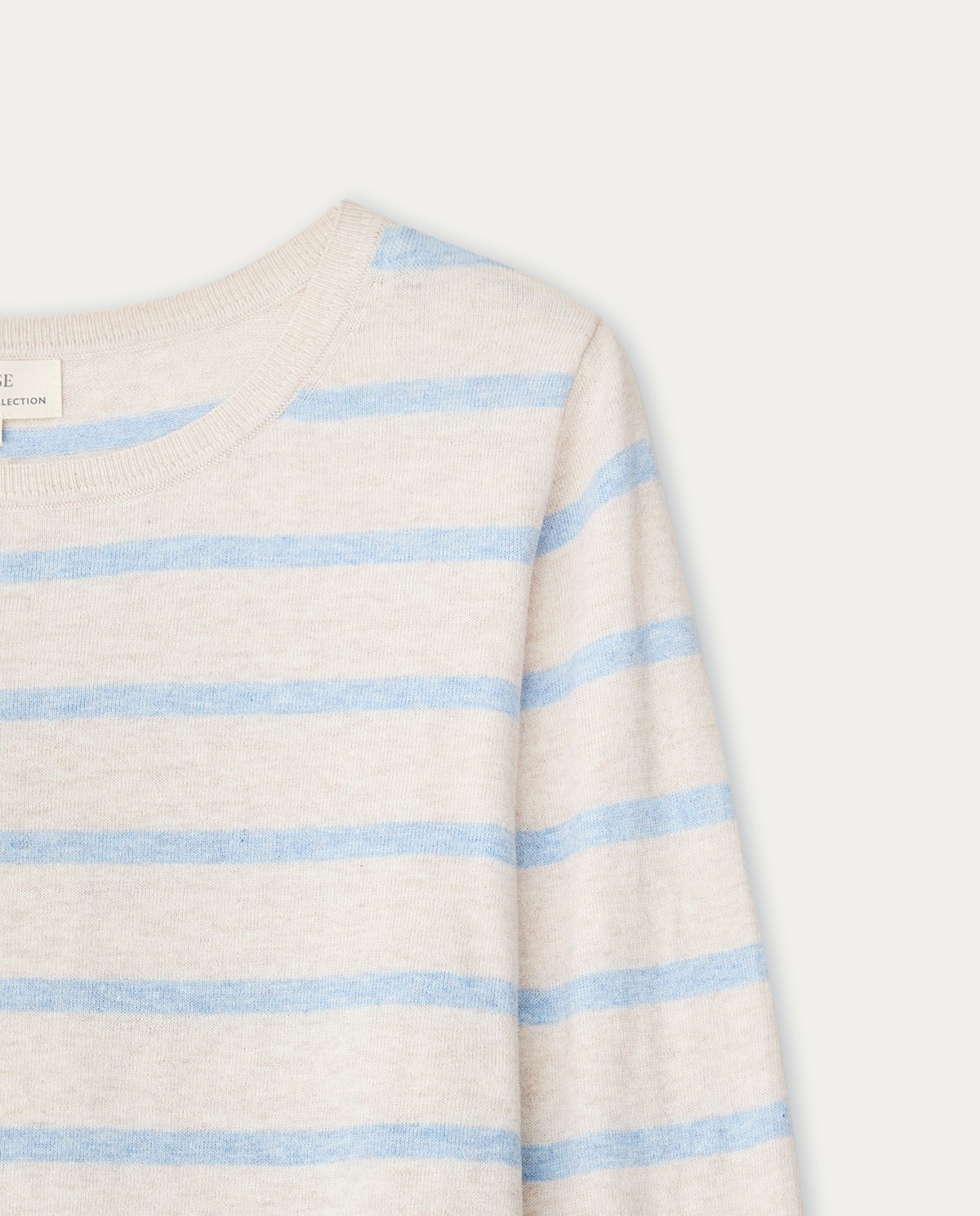Striped organic-cotton sweater Blue stripes 5