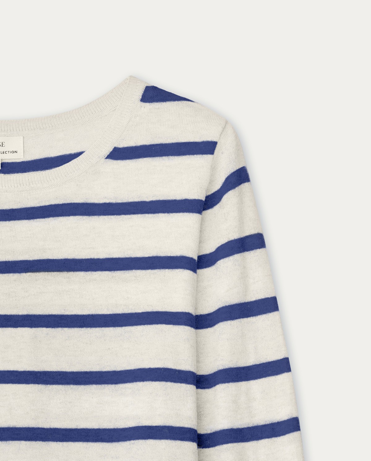 Striped organic-cotton sweater Navy stripes 6