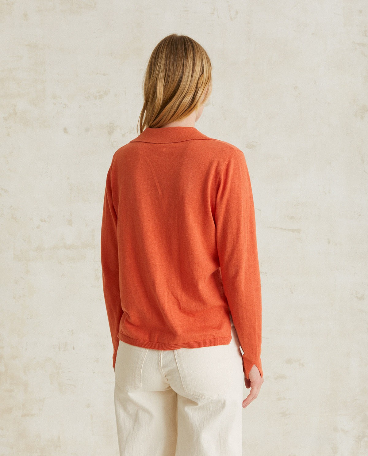 Polo sweater Orange 3