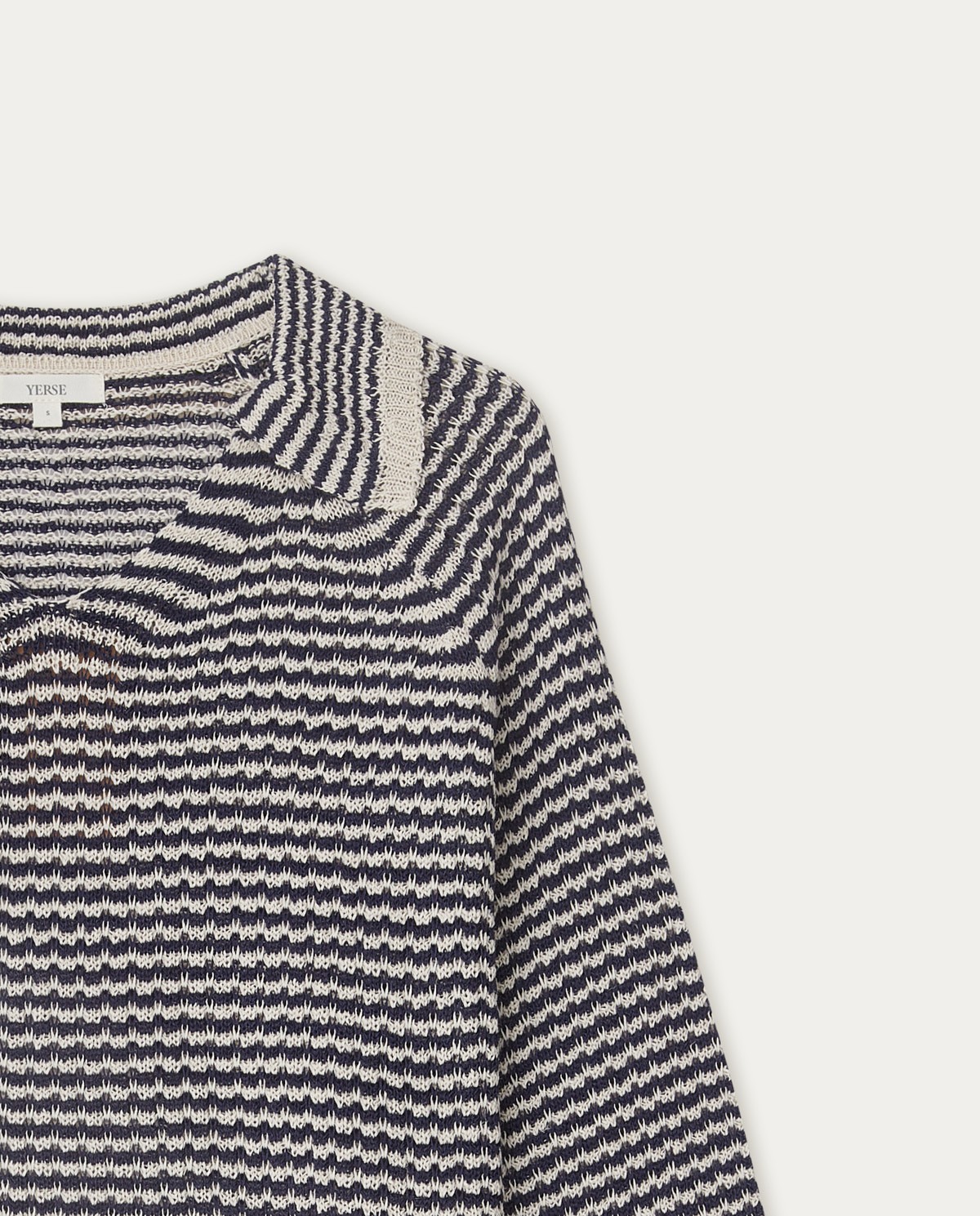 Striped polo sweater Navy 8