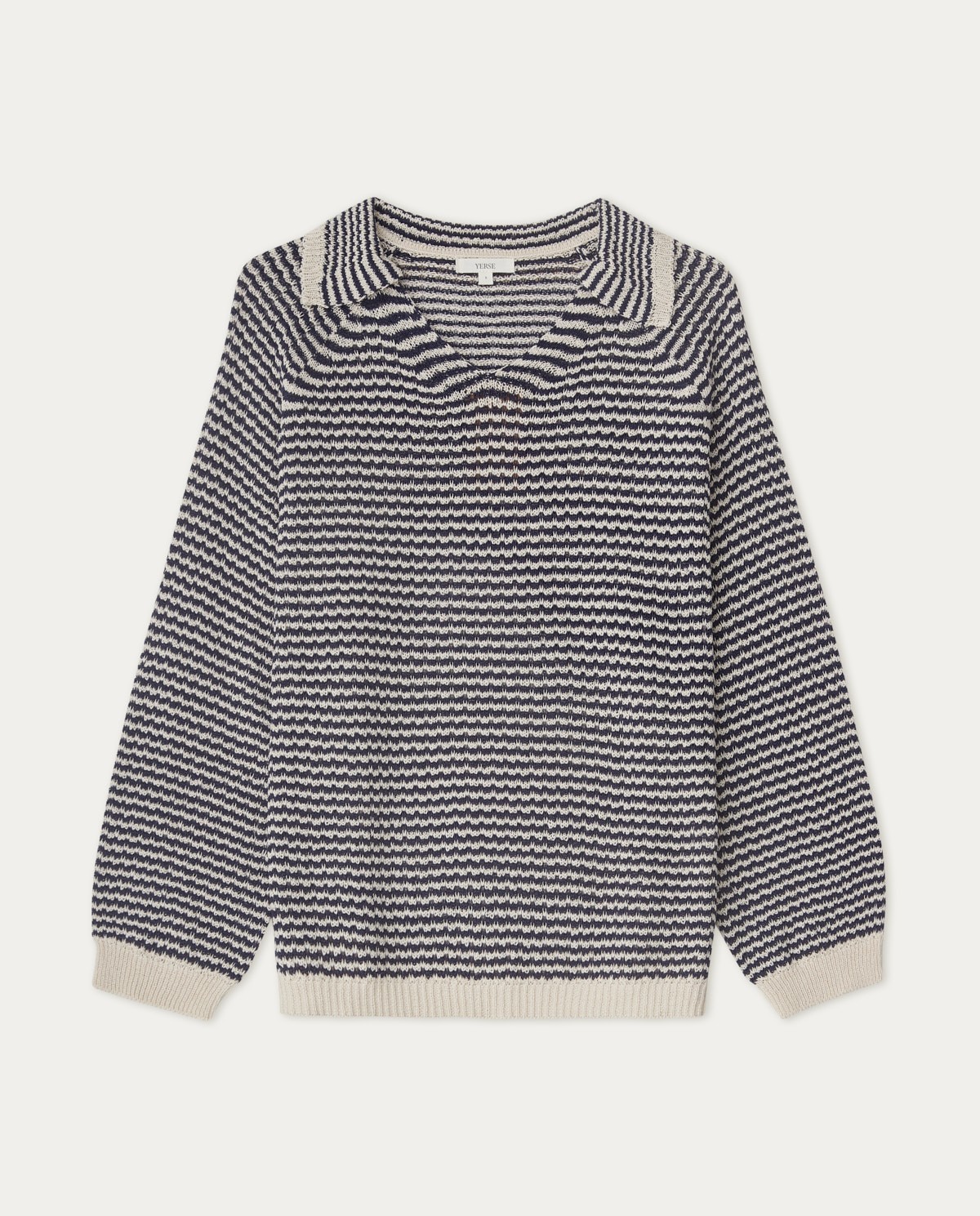 Striped polo sweater Navy 7