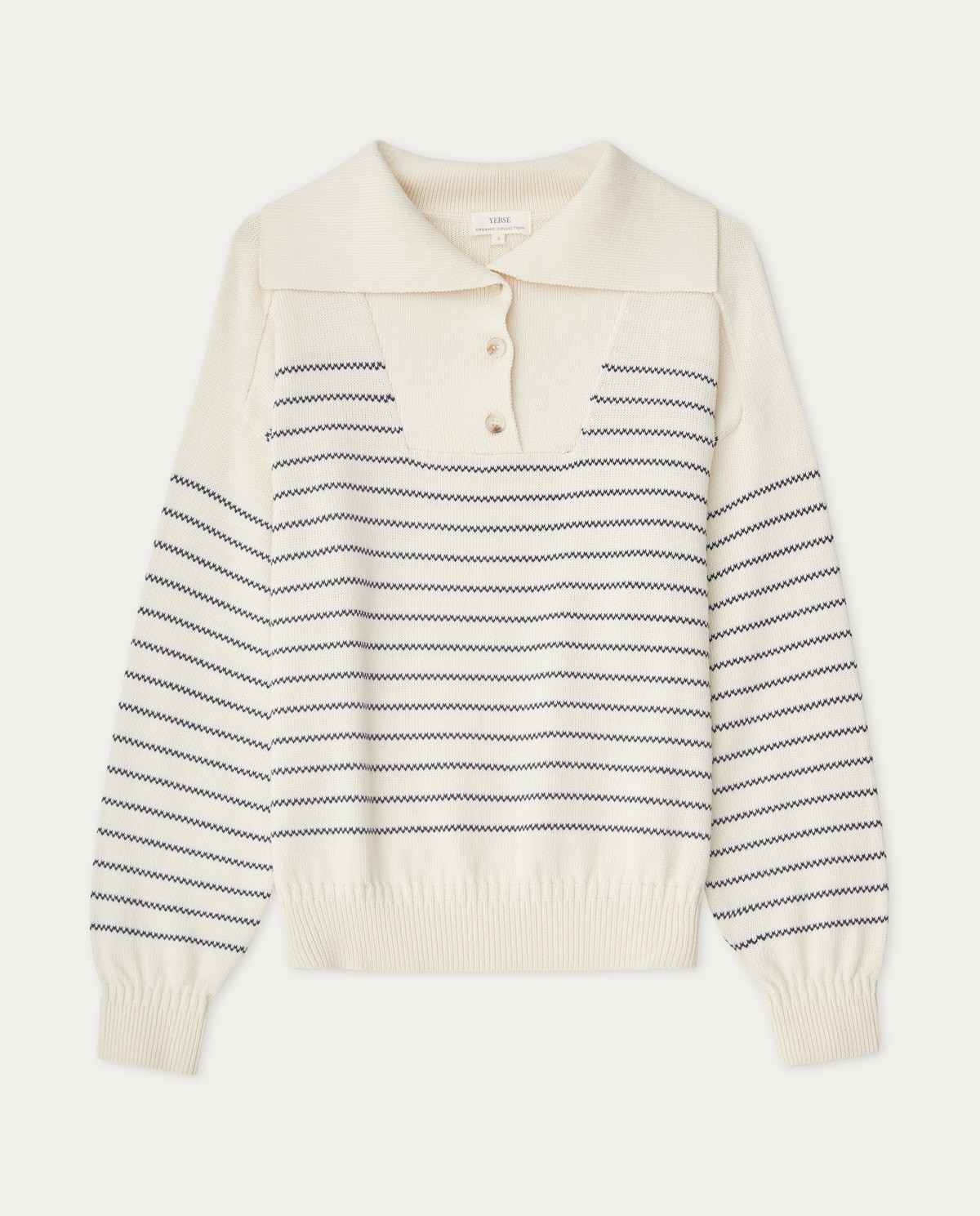 Striped cotton sweater Navy 6
