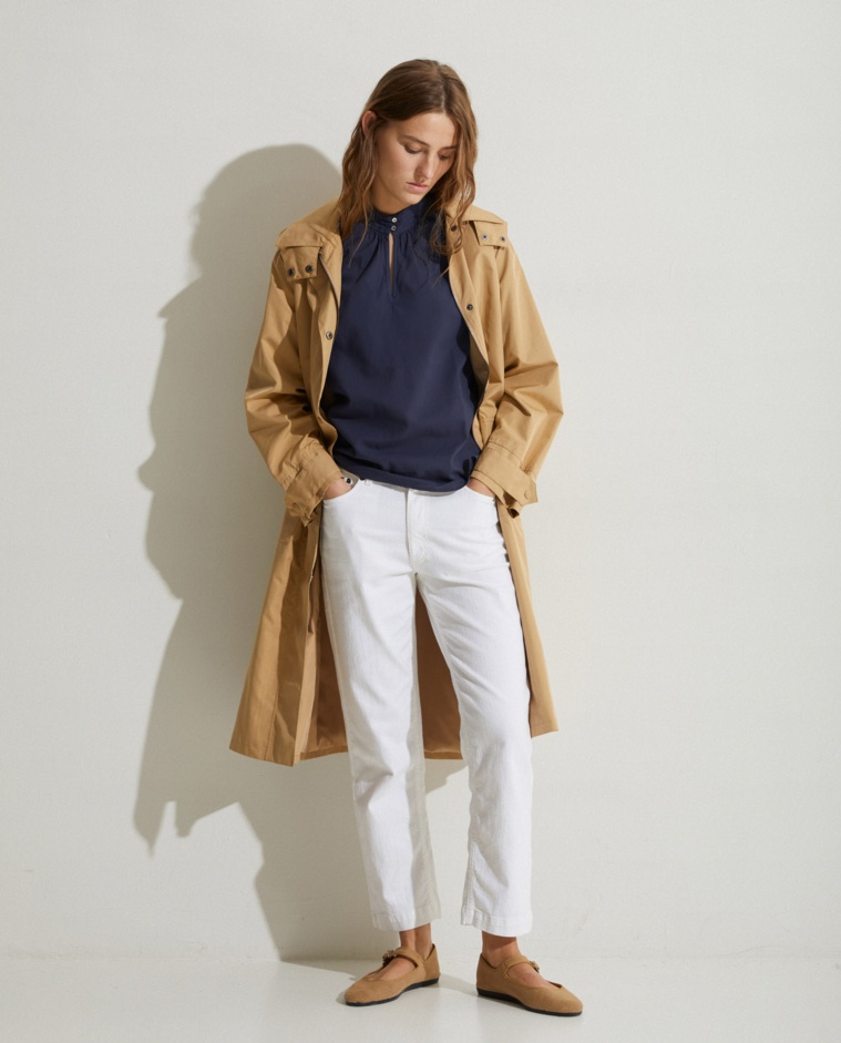 Trench-coat imperméable Camel