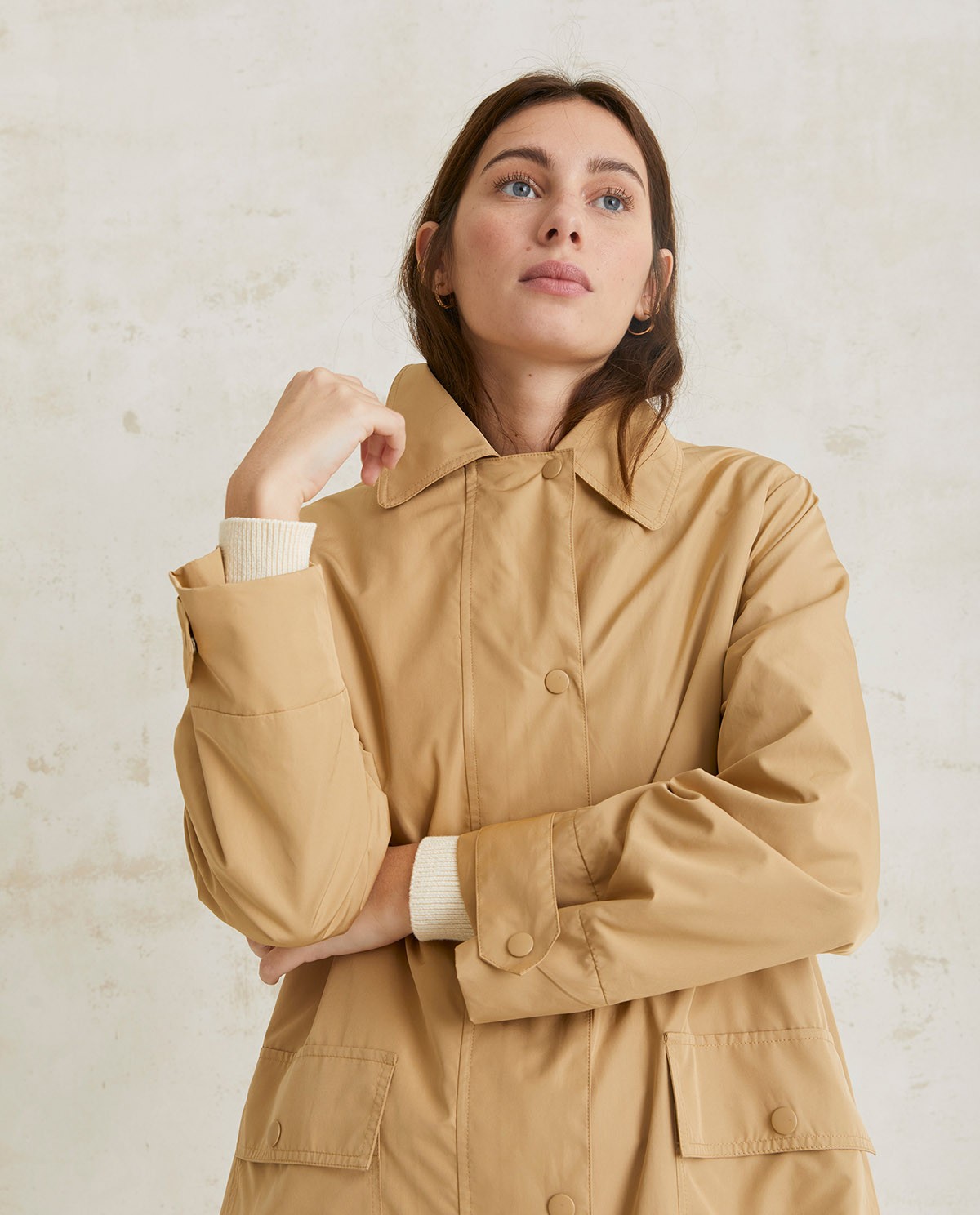 Trench-coat imperméable Camel 4
