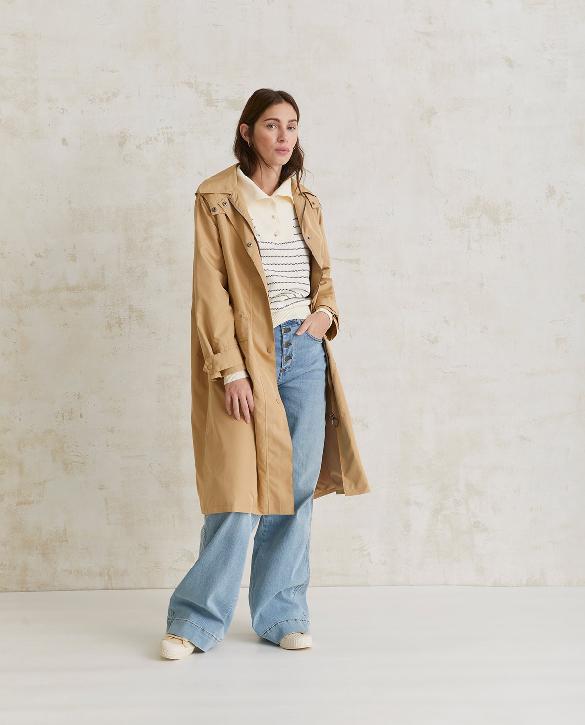 Trench-coat imperméable Camel 5