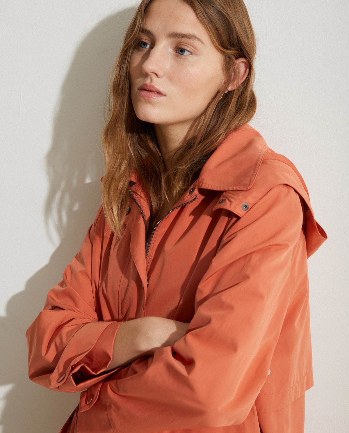 Water-repellent raincoat Orange 4
