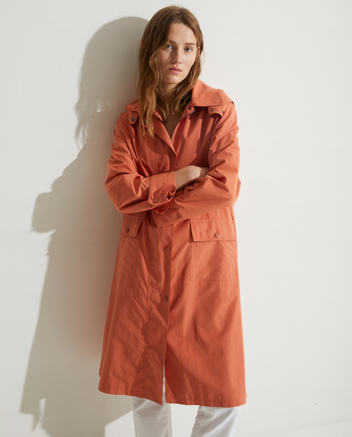 Water-repellent raincoat Orange 5