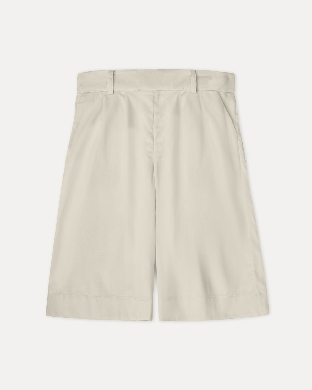 Pleated Bermuda shorts Natural 4