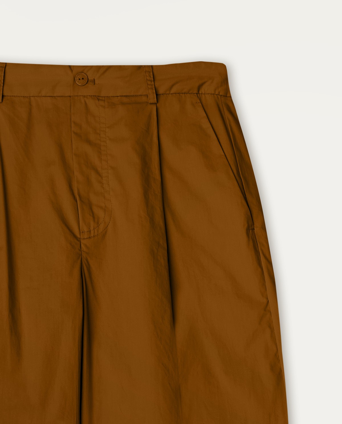 Pantalon en coton wide leg Chocolate 1