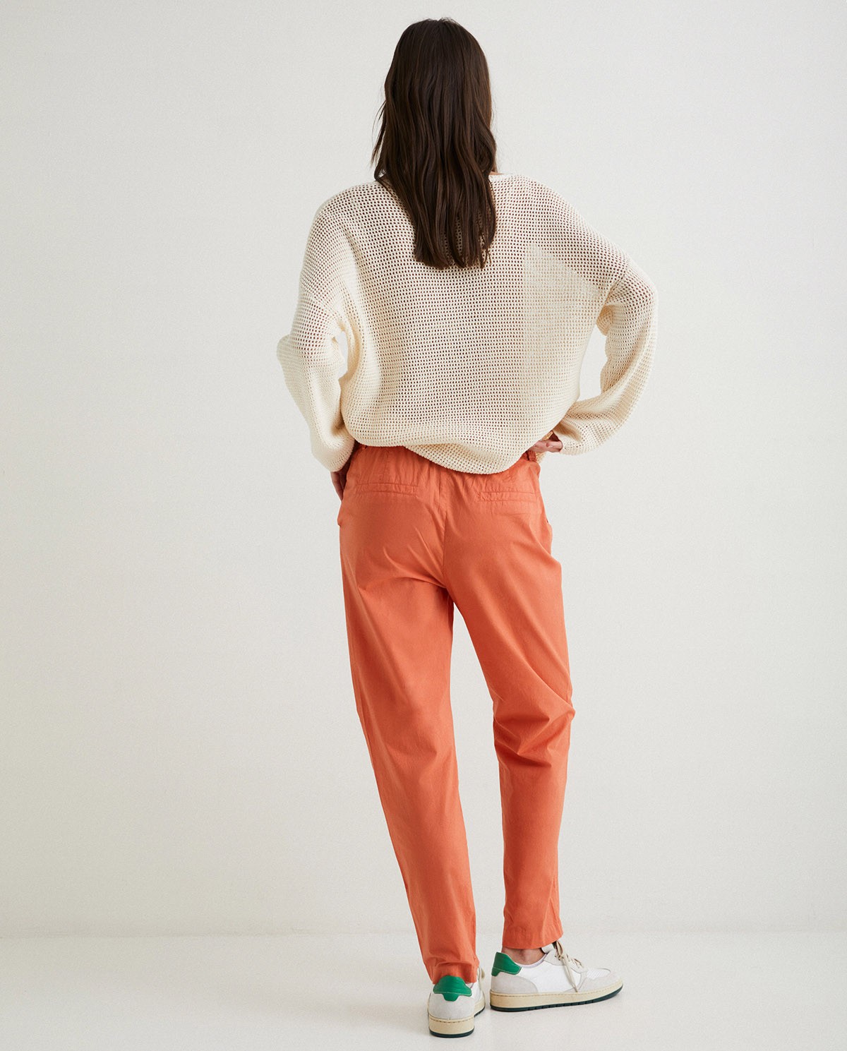 Pantalon 100 % coton Orange 3