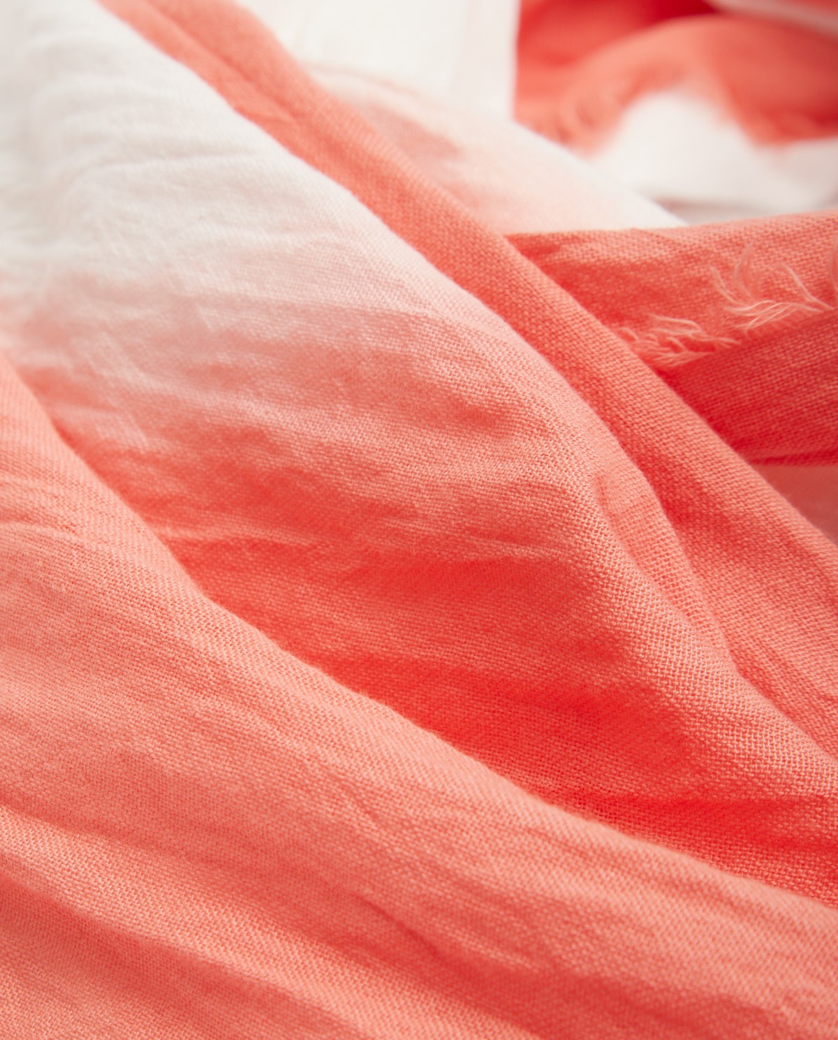 Tie-dye cotton foulard ORANGE 1