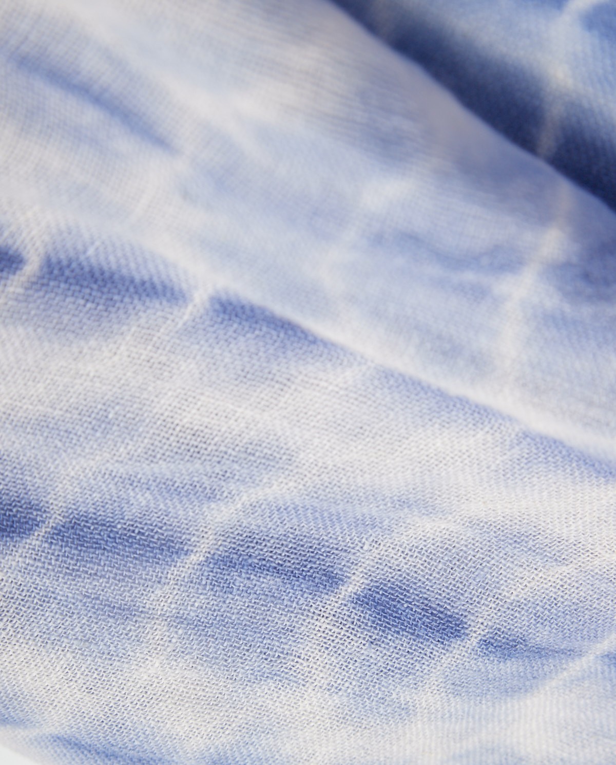 Tie-dye linen foulard BLUE 1