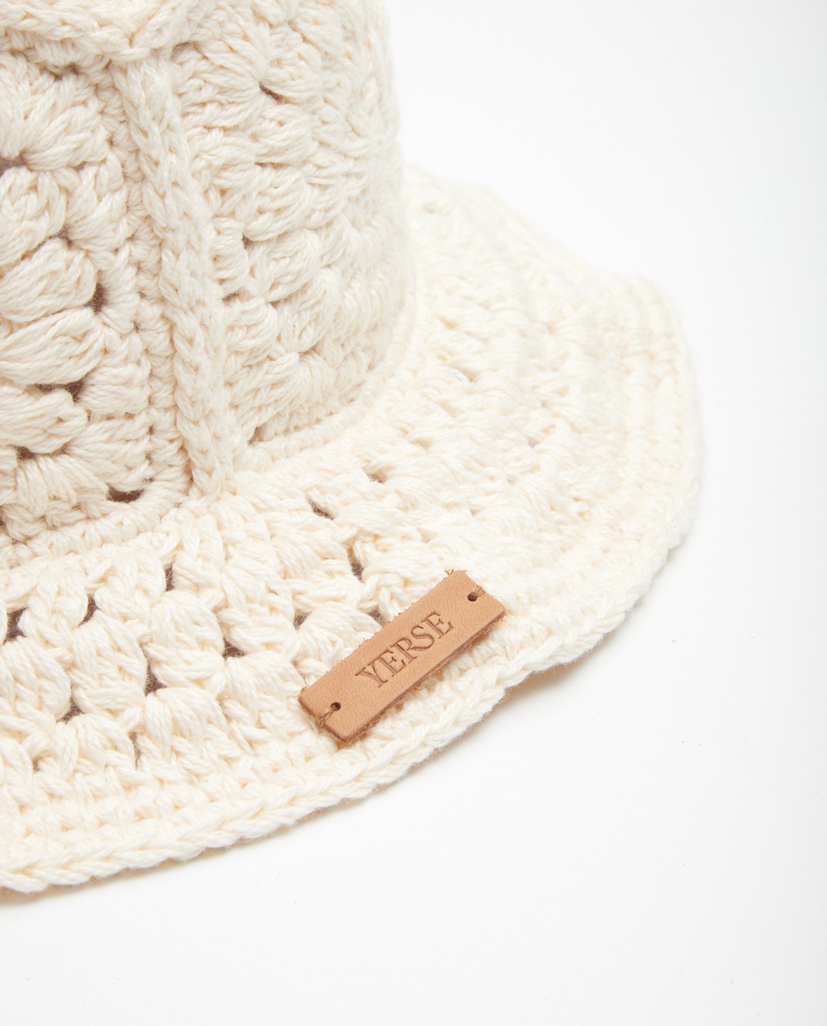 Crochet cotton hat Natural 3