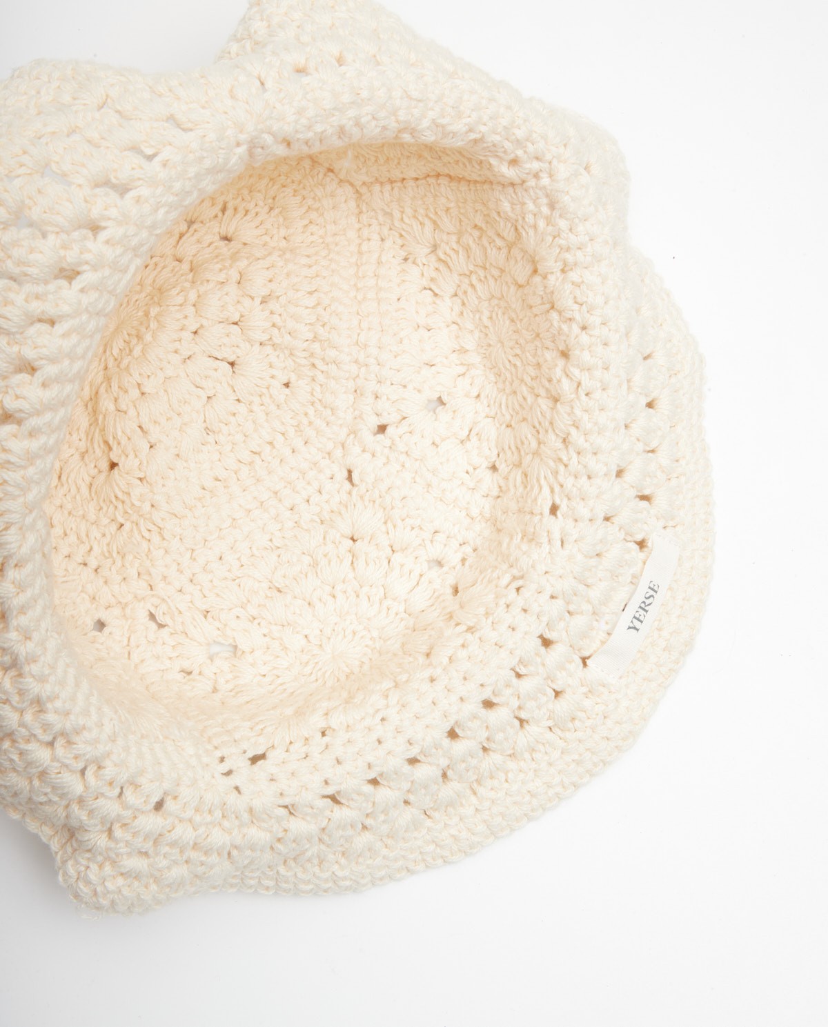 Bonnet en coton crochet Natural 4