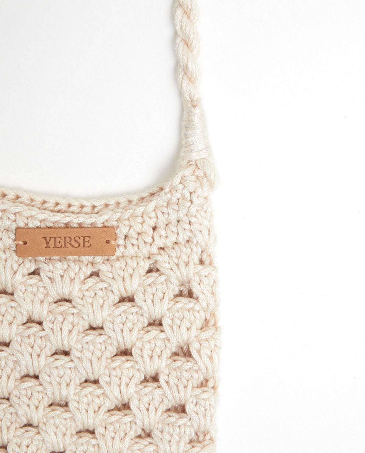 Crochet mobile pouch NATURAL 2