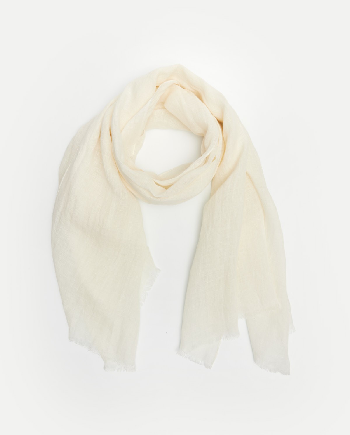 100% linen foulard Natural