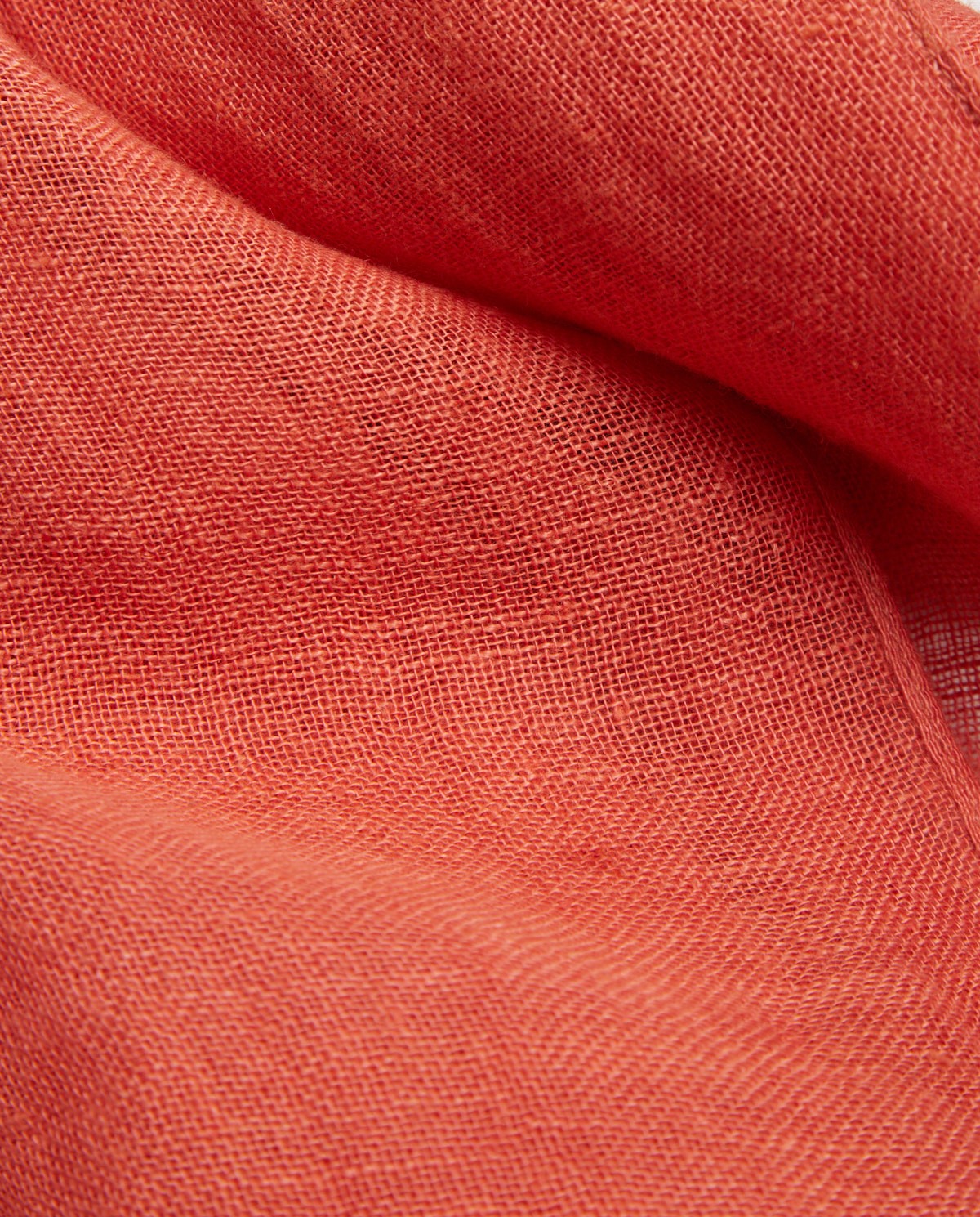 100% linen foulard Orange 1